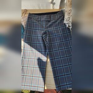 Express Editor plaid capri